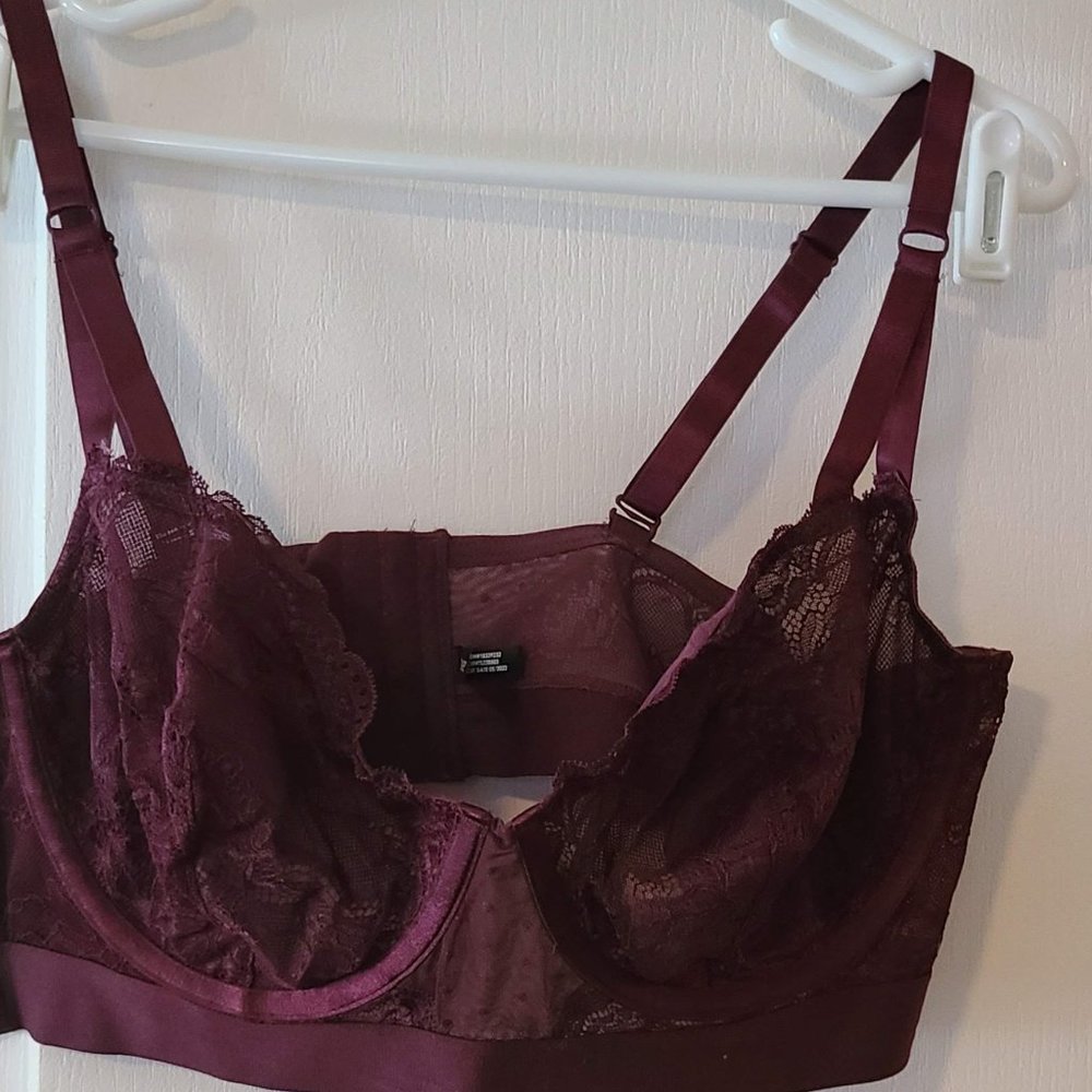 Torrid Dot and Lace Underwire Bra- Size 2